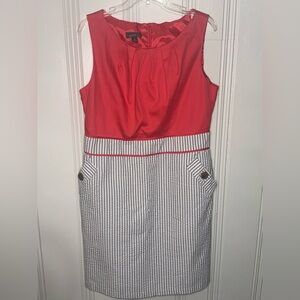 Dress by ALYX with Red Top and Vertical Striped bottom - Size 16